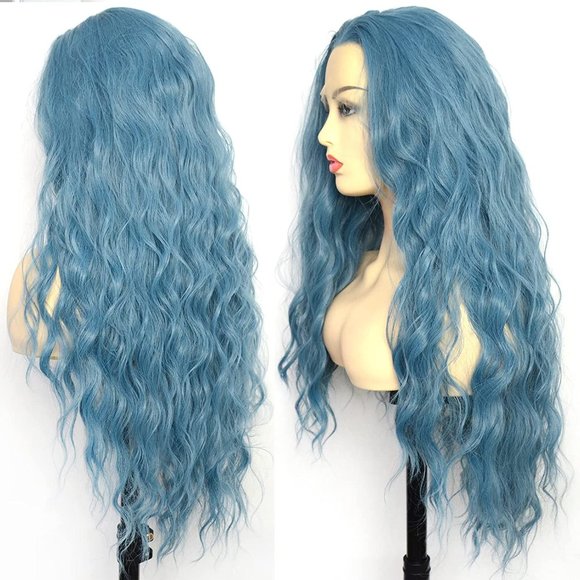 Blue Wigs Dark Blue Lace Front Wig